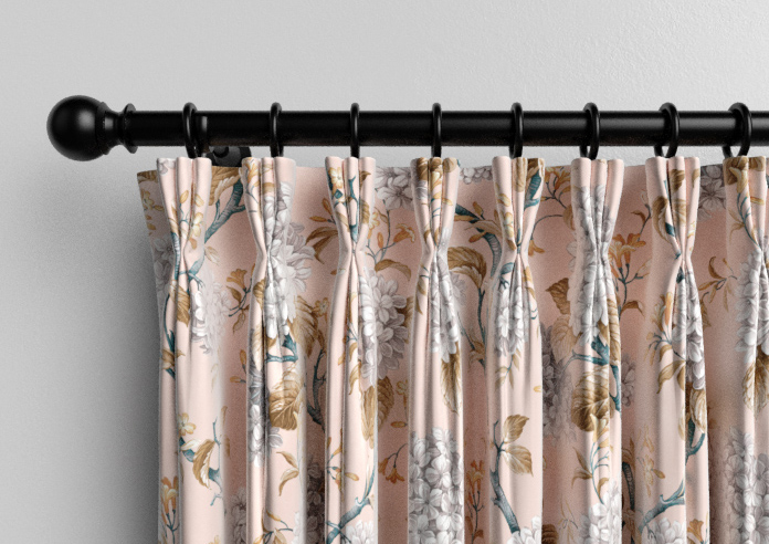 Bouquet Velvet, Soft Apricot - Made to Measure Curtain - Image 11